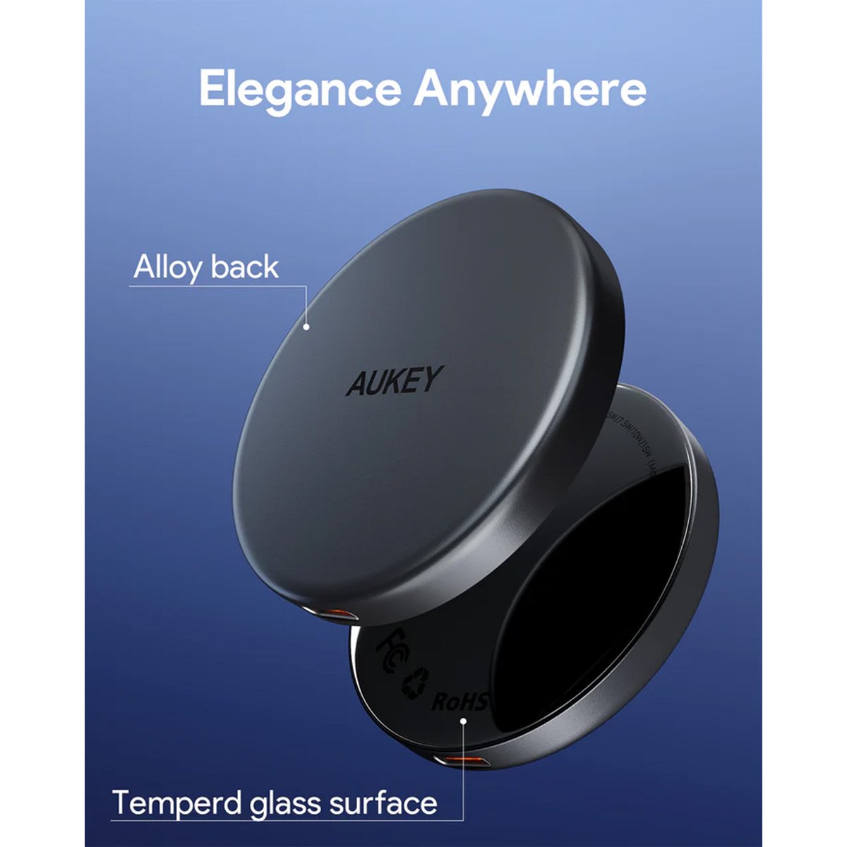 Aukey Qi2 Magnetic Wireless Charger, LC-MC10