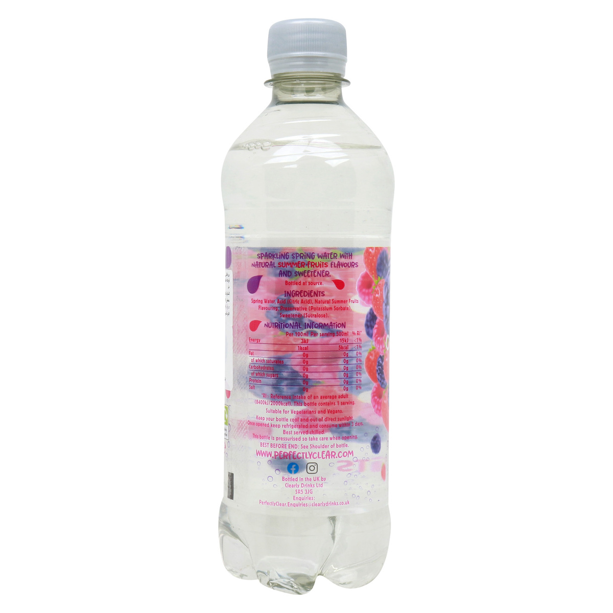 Perfectly Clear Summer Fruits Sparkling Water 500 ml