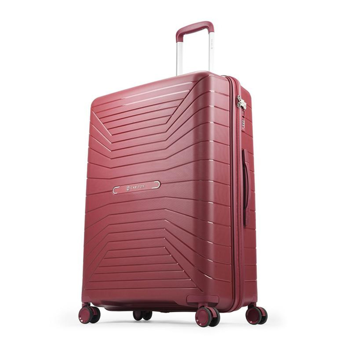 Carlton Carnival Plus 4 Wheel Hard Trolley 66cm Maroon