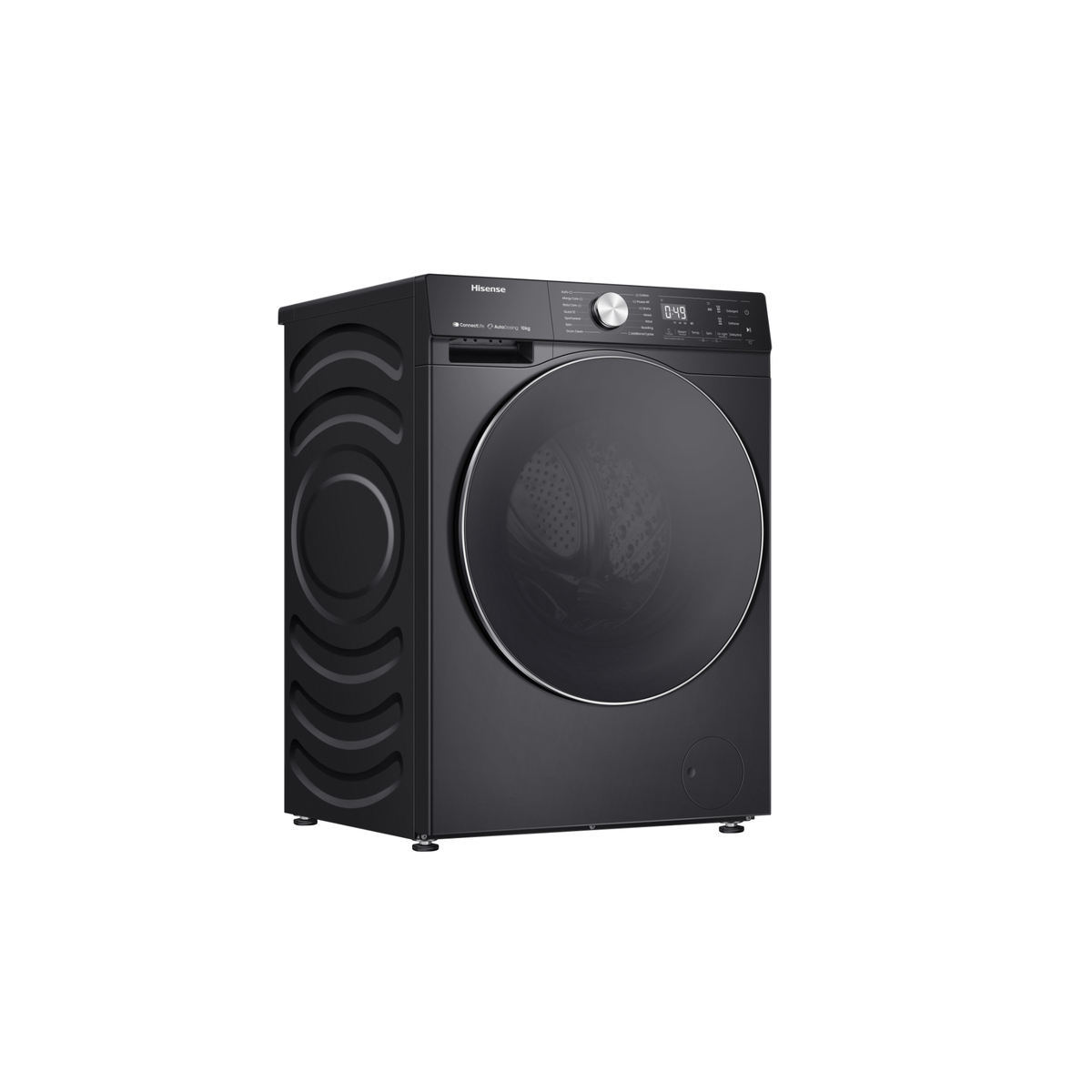 Hisense 5S Series Front Load Washing Machine, 12 kg, 1400 RPM, Charcoal Black, WF5S1245BB