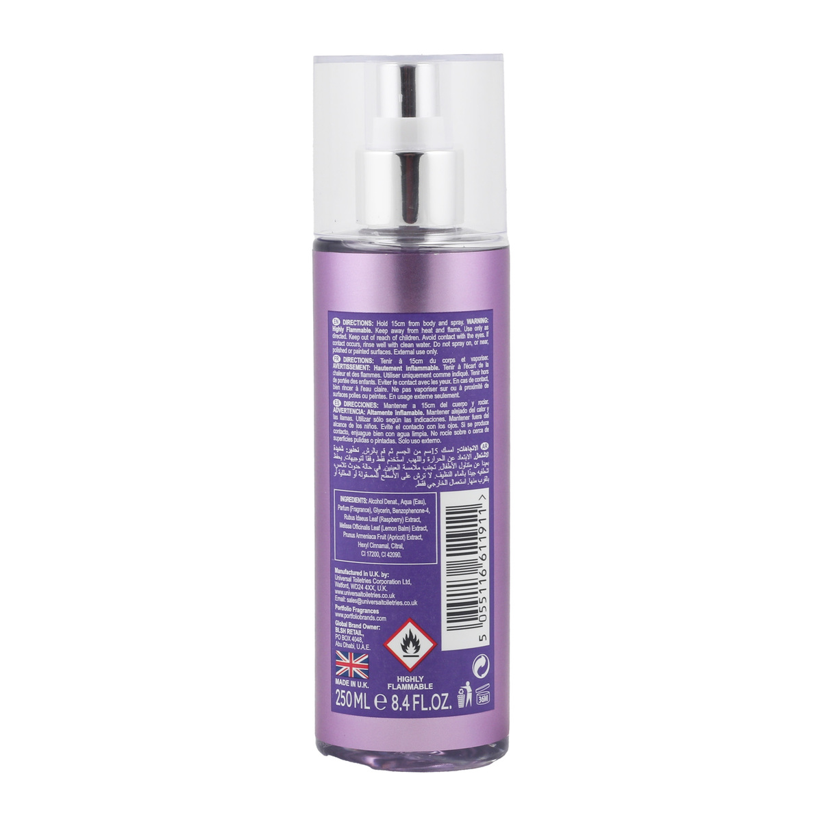 Portfolio Body Mist Women Purple Crush 250 ml