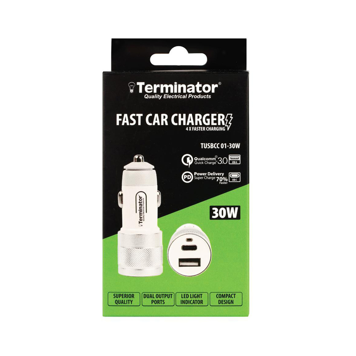 Terminator Car Charger TUSBCC 01