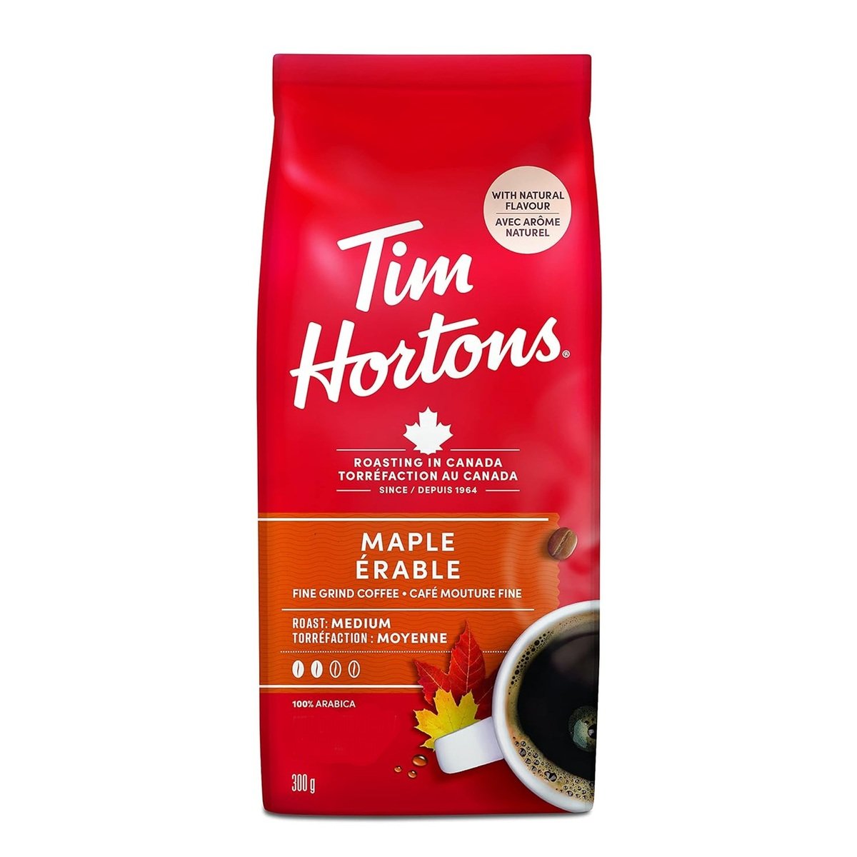 Tim Hortons Maple Fine Ground Coffee 300 g