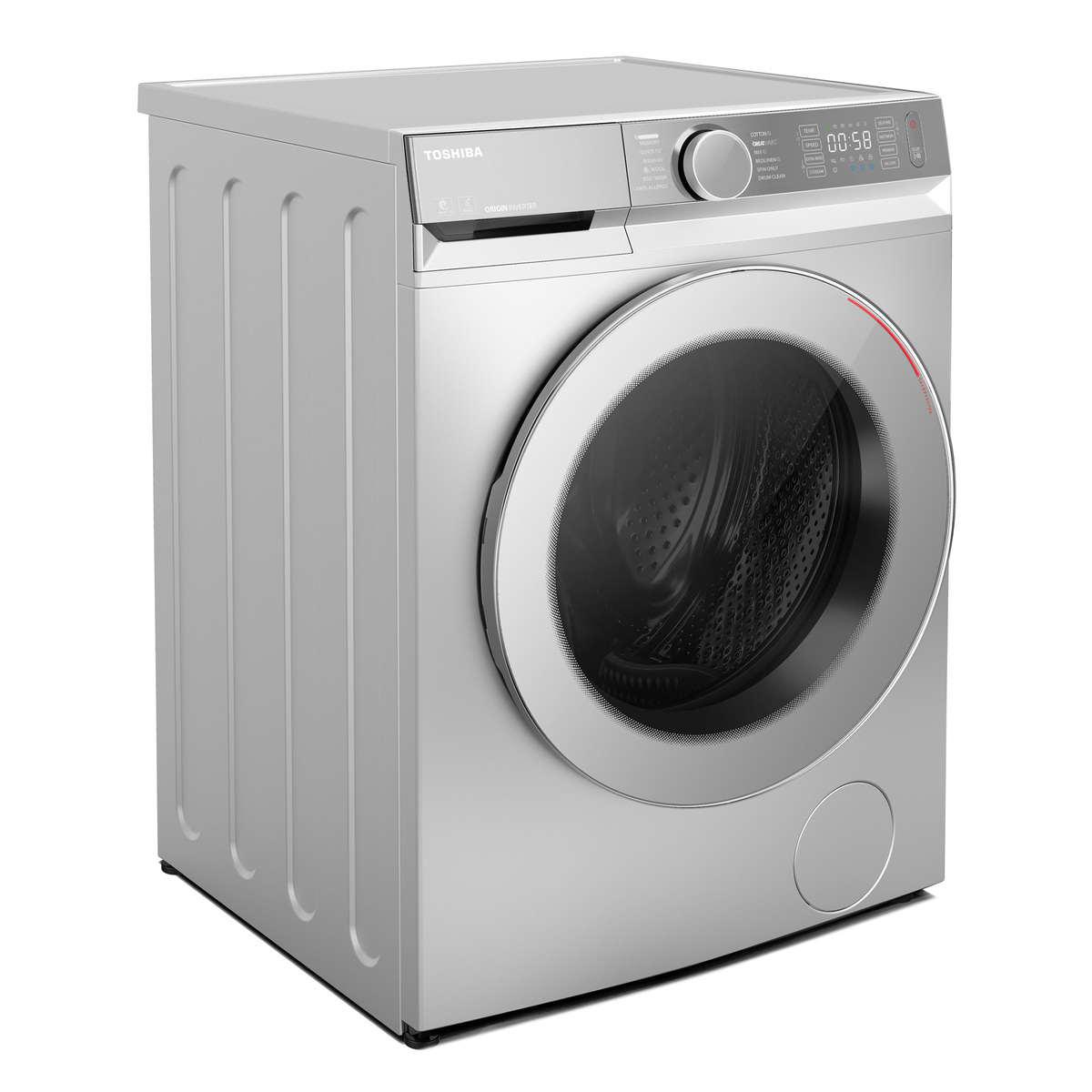 Toshiba Front Load Washer and Dryer, 12/8 kg, 1400 RPM, TWD-BM130GF4B(WS)