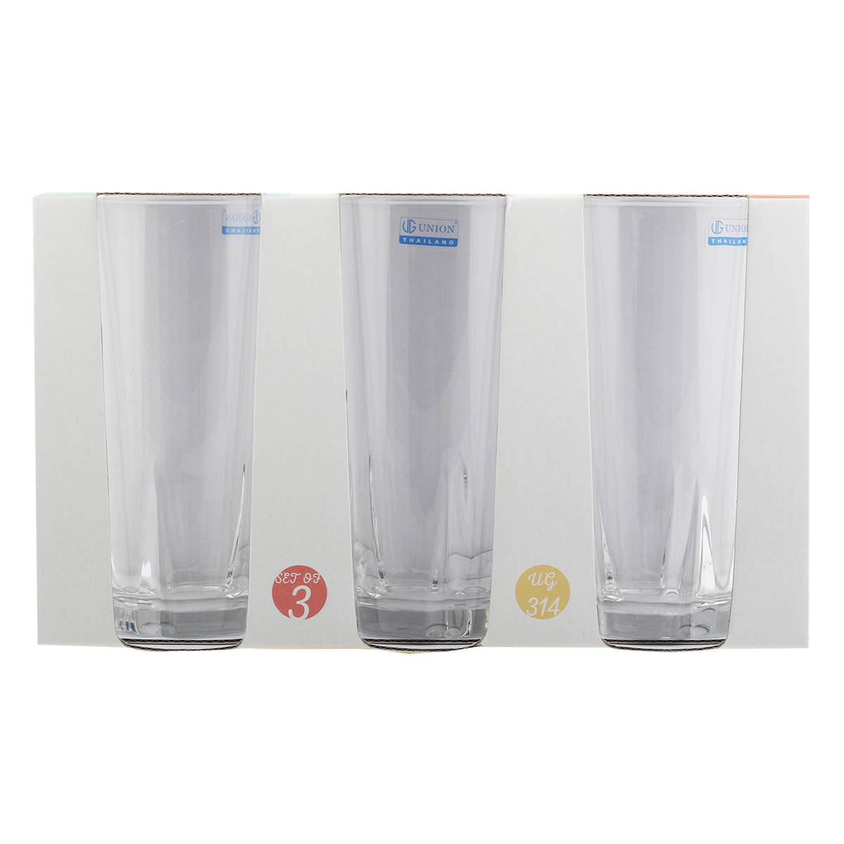 Union Glass Tumbler UG-314-006 3pcs