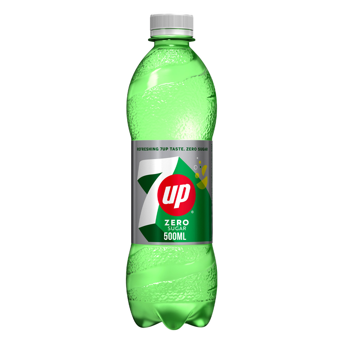 7Up Zero Zesty Lemon & Lime Flavor Zero Sugar Bottle 500 ml