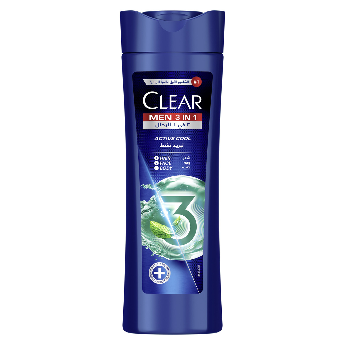 Clear 3in1 Active Cool Shampoo For Men 400 ml