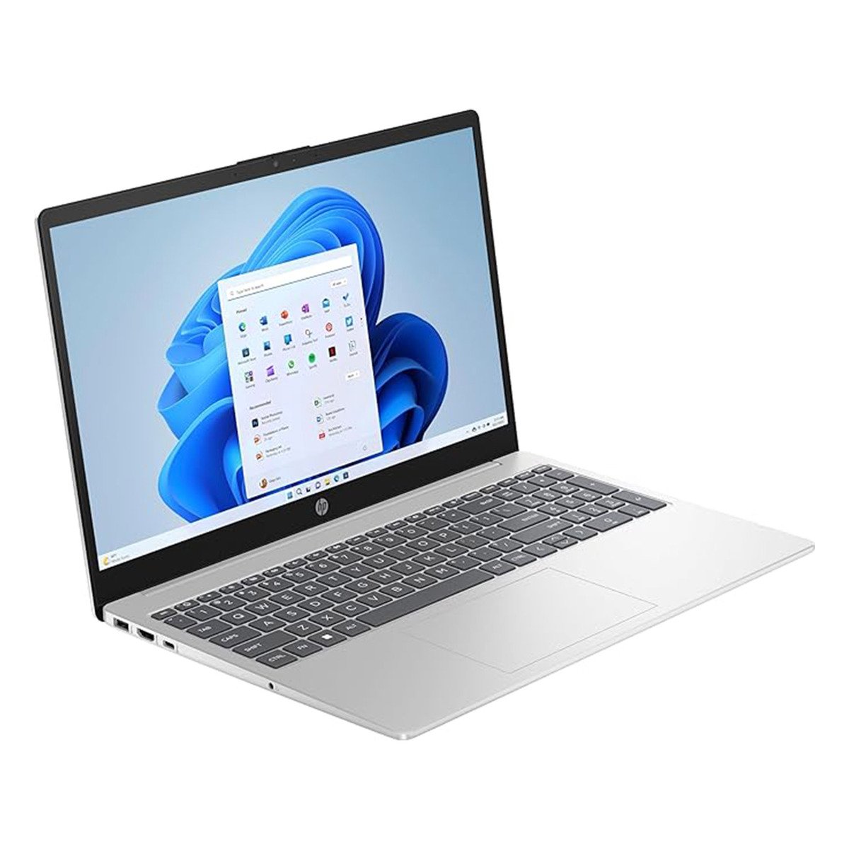 HP Notebook, 15.6 inches FHD Display, 8 GB RAM, 256 GB Storage, Natural Silver, 15-FD0014NX