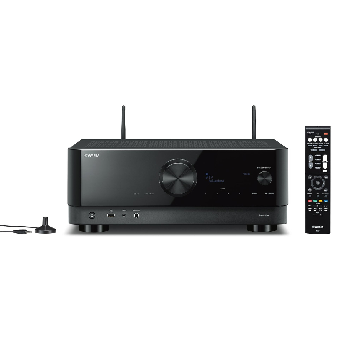 Yamaha 5.2-Channel AV Receiver with 8K HDMI and MusicCast, 80W, RX-V4A