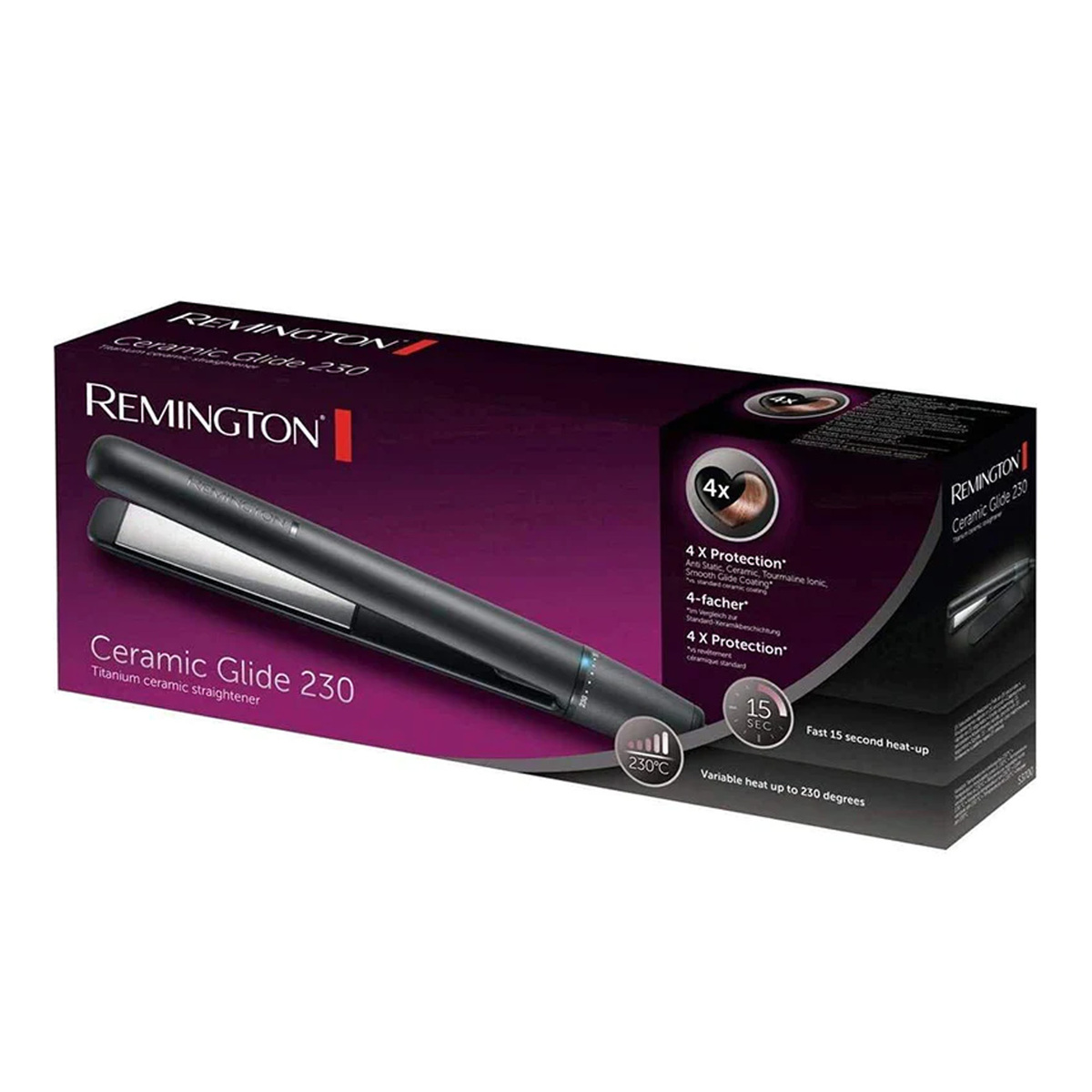 Remington Ceramic Glide Hair Straightener, S3700