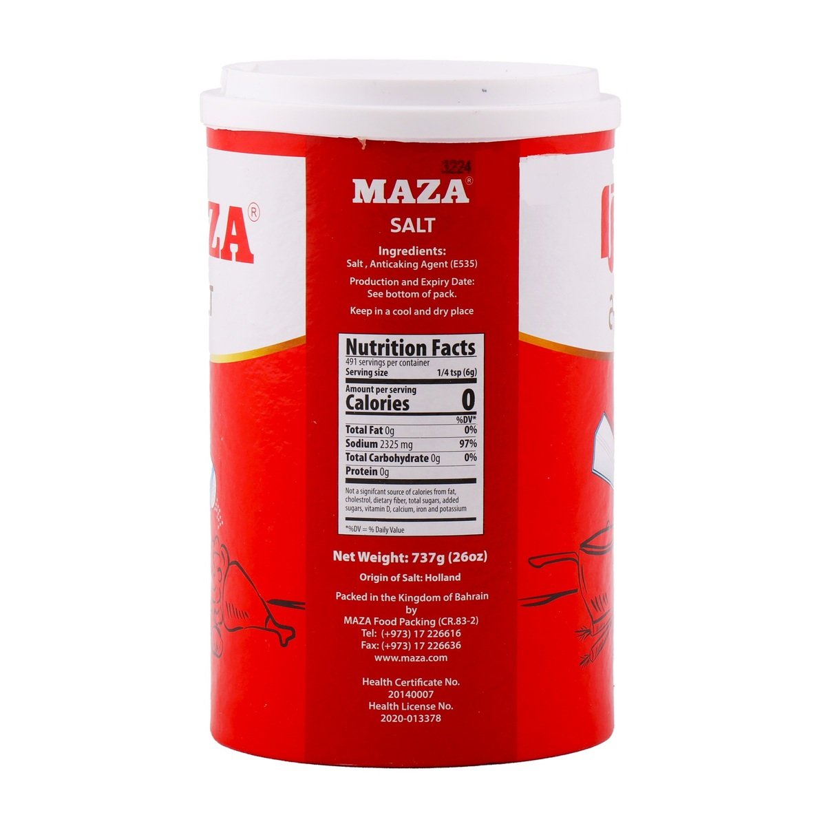 Maza Iodized Salt Value Pack 3 x 737 g