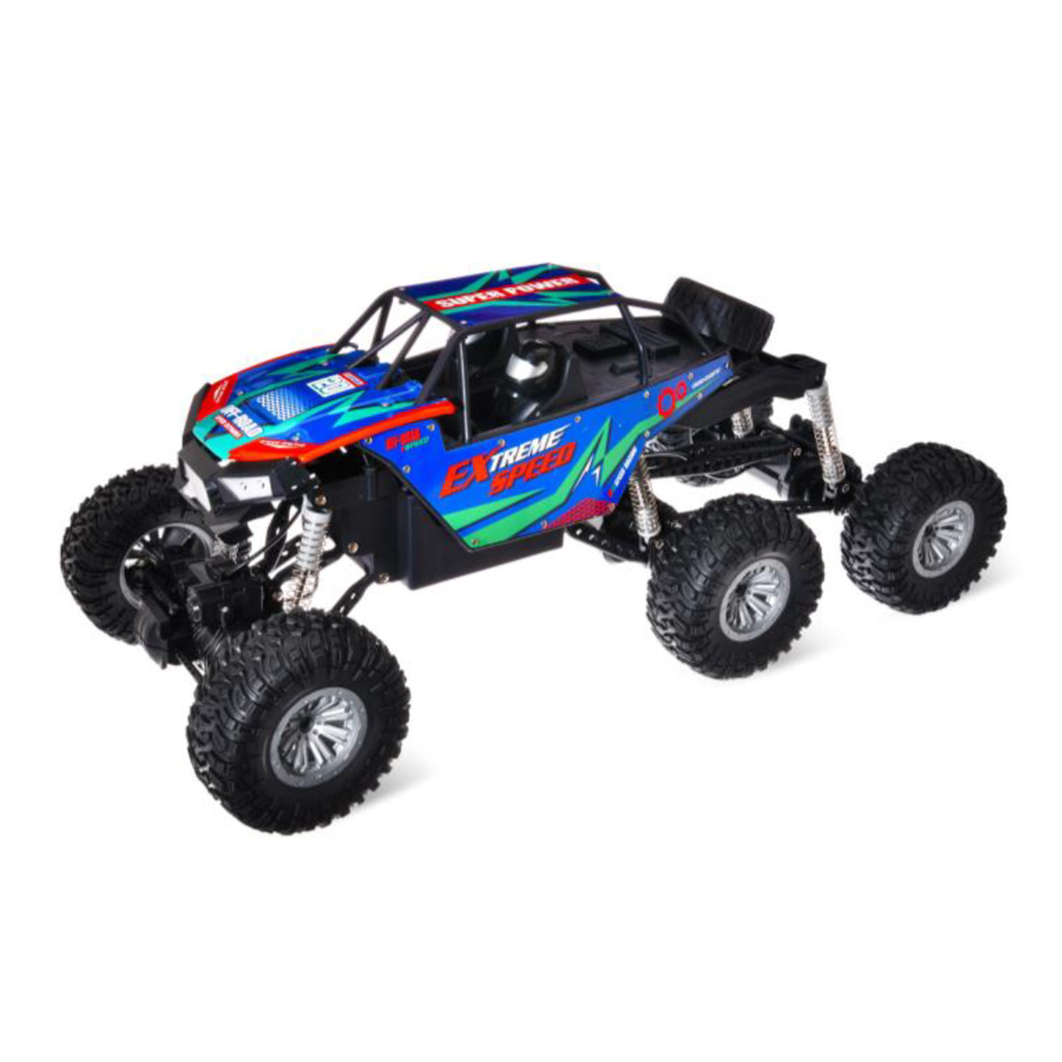 Zunchen Crawler Remote Control Car, 1:6 Scale, 6 x 6 Alloy, Blue, 388-2