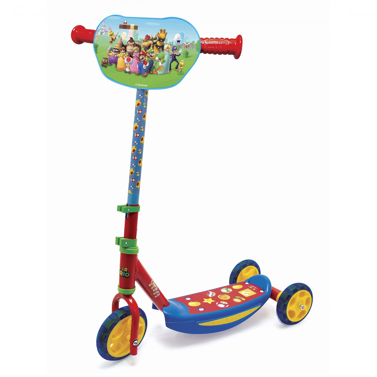 Smoby Super Mario 3 Wheel Kick Scooter, 750907