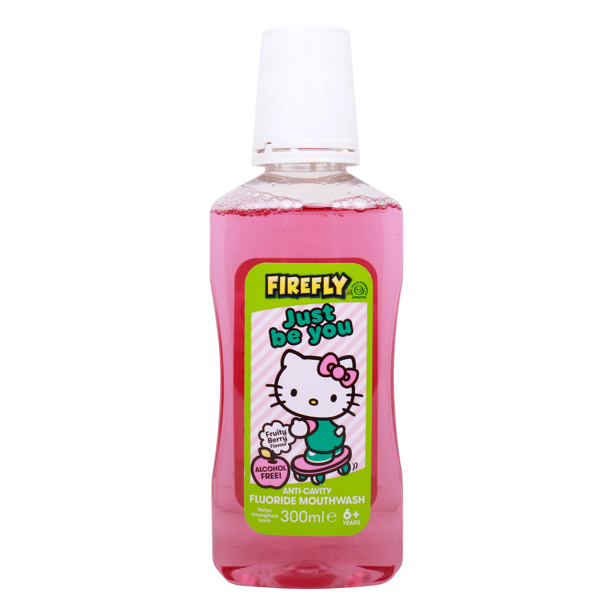 Firefly Fruity Berry Anticavity Fluoride Hello Kitty Mouthwash 300 ml 6 Years+