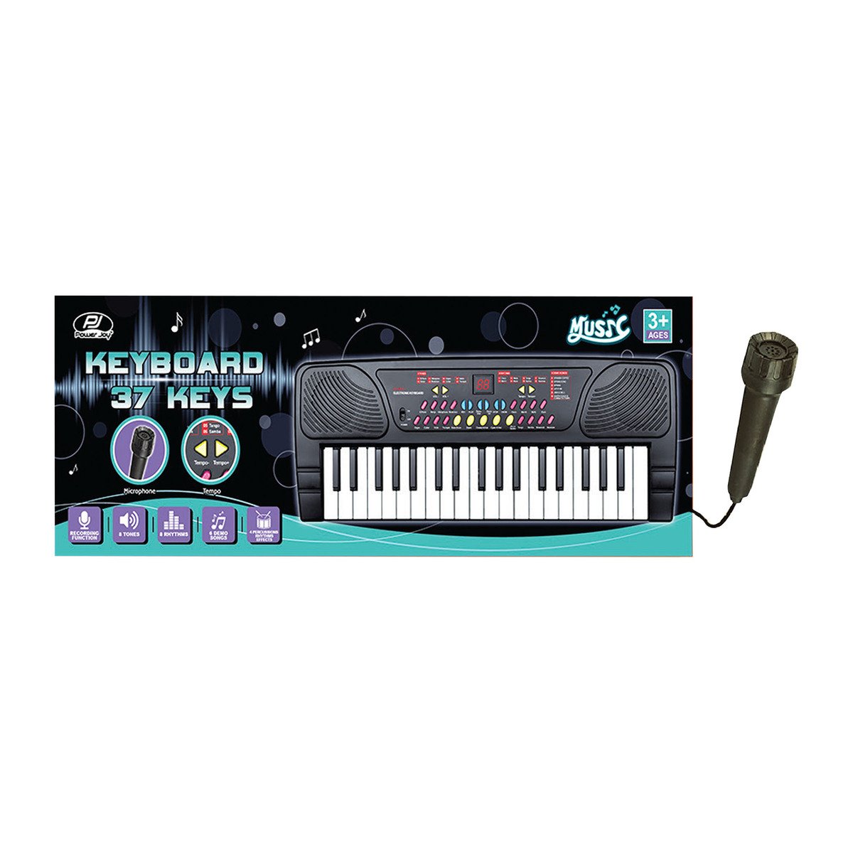 Power Joy Battery Operated Keyboard With Mic HY3768