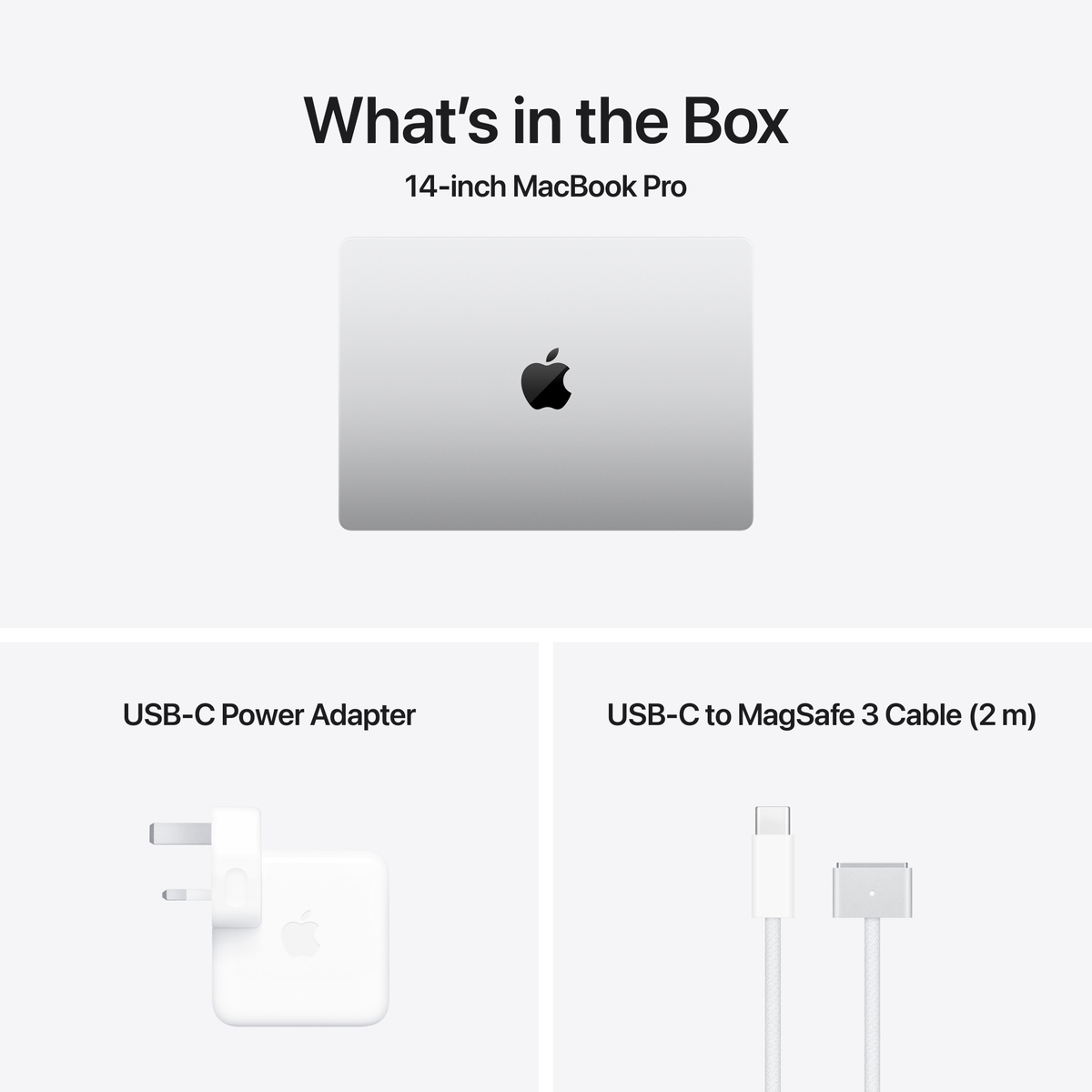 Apple 14" Macbook Pro, Liquid Retina XDR Display, Apple M4 Pro chip with 12‑core CPU and 16‑core GPU, 24 GB RAM, 512 GB SSD, macOS Sequoia, English/Arabic Keyboard, Silver