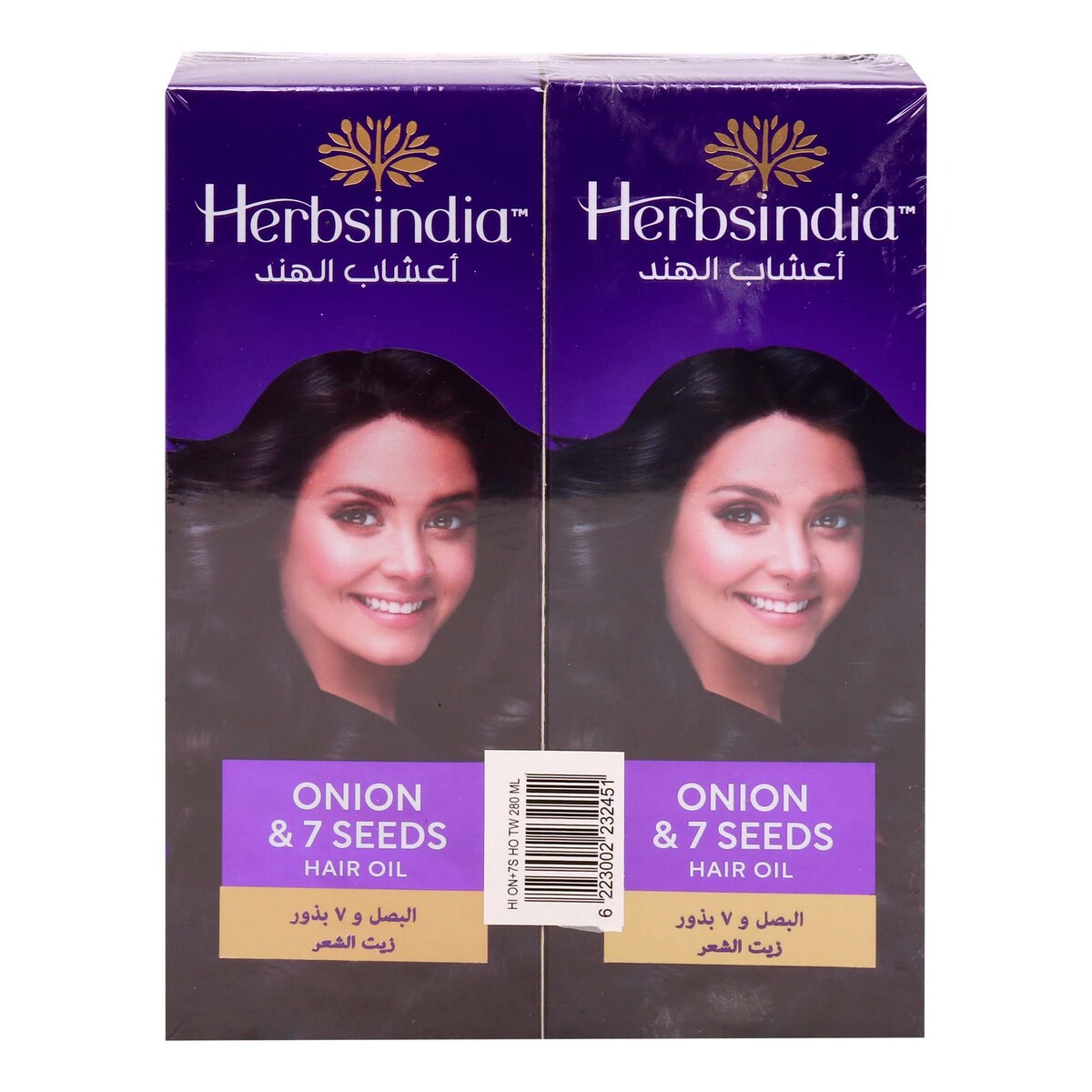 Herbsindia Onion & 7 Seeds Hair Oil Value Pack 2 x 280 ml