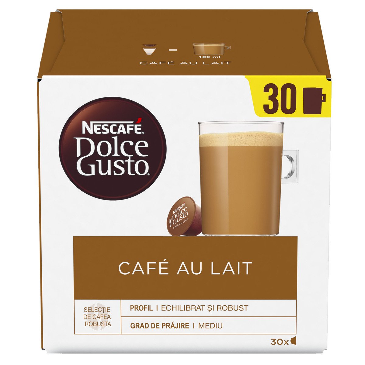 Nescafe Dolce Gusto Cafe Au Lait Coffee Capsules 30pcs 300 g