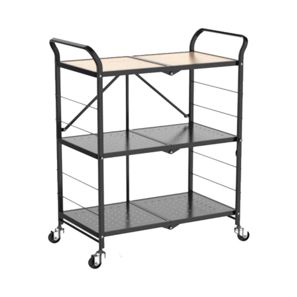 Home 3Tier Foldable Trolley WK810136FS