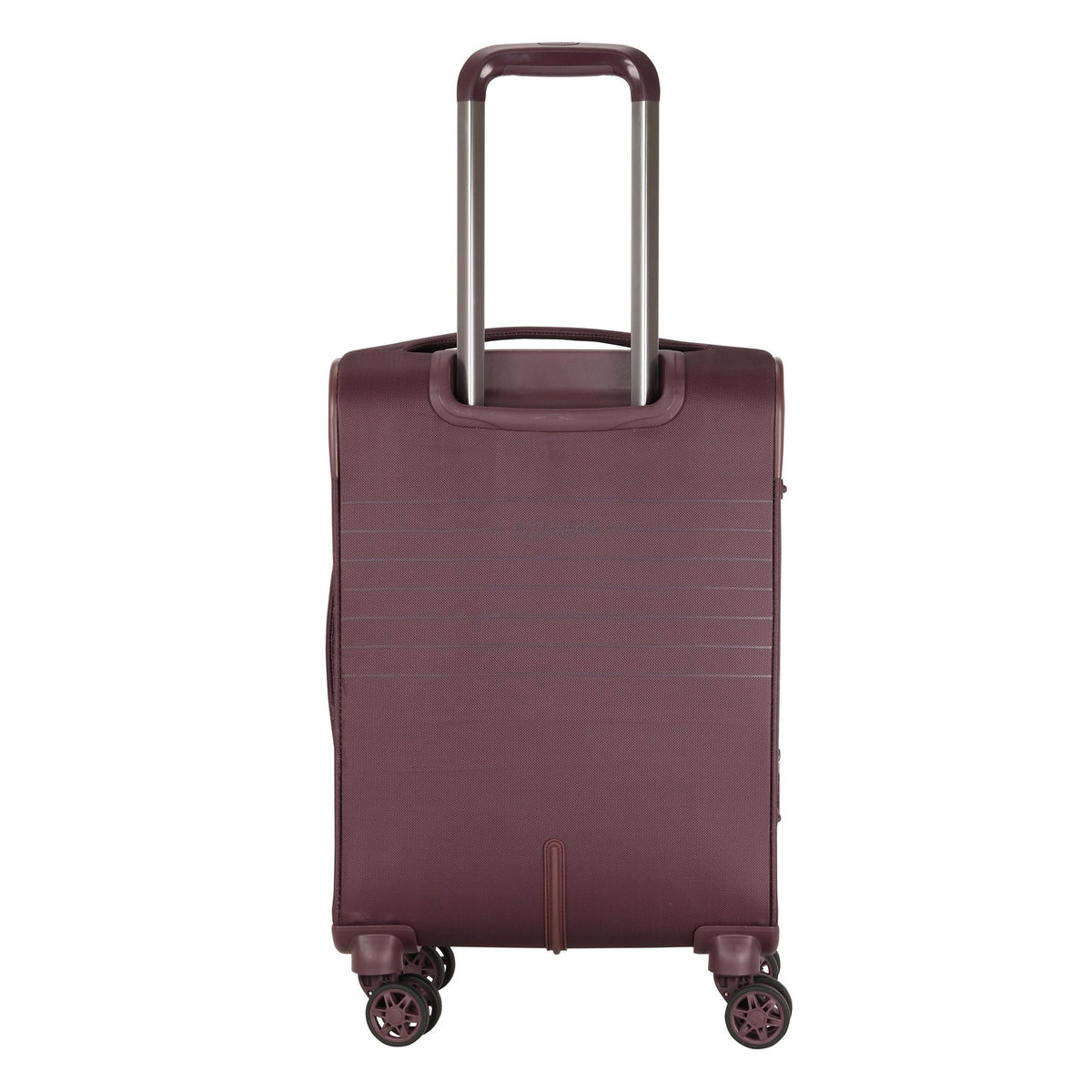 American Tourister Fornax Spinner Soft Trolley  with TSA Combination Lock, 55  cm, Raisin Red