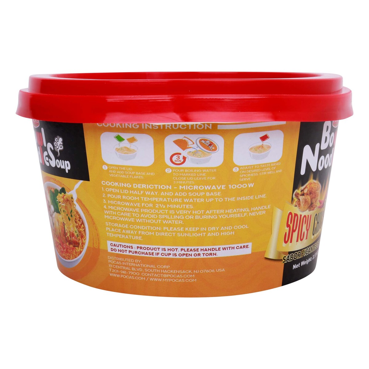 Pocas Bowl Noodle Soup Spicy Chicken 90 g