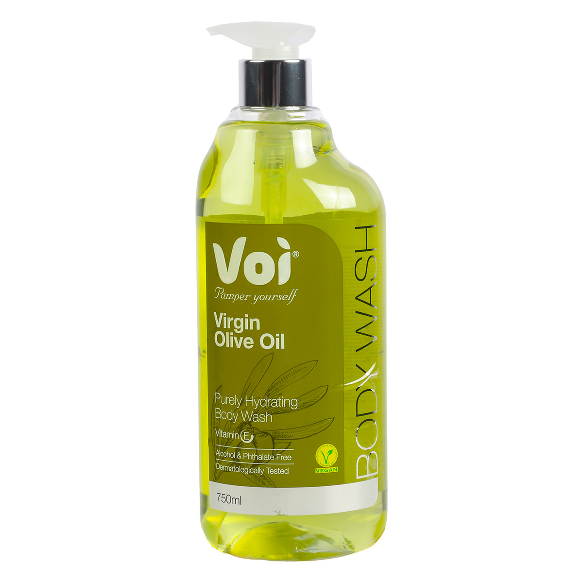 Voi Virgin Olive Oil Purely Hydrating Body Wash 750 ml