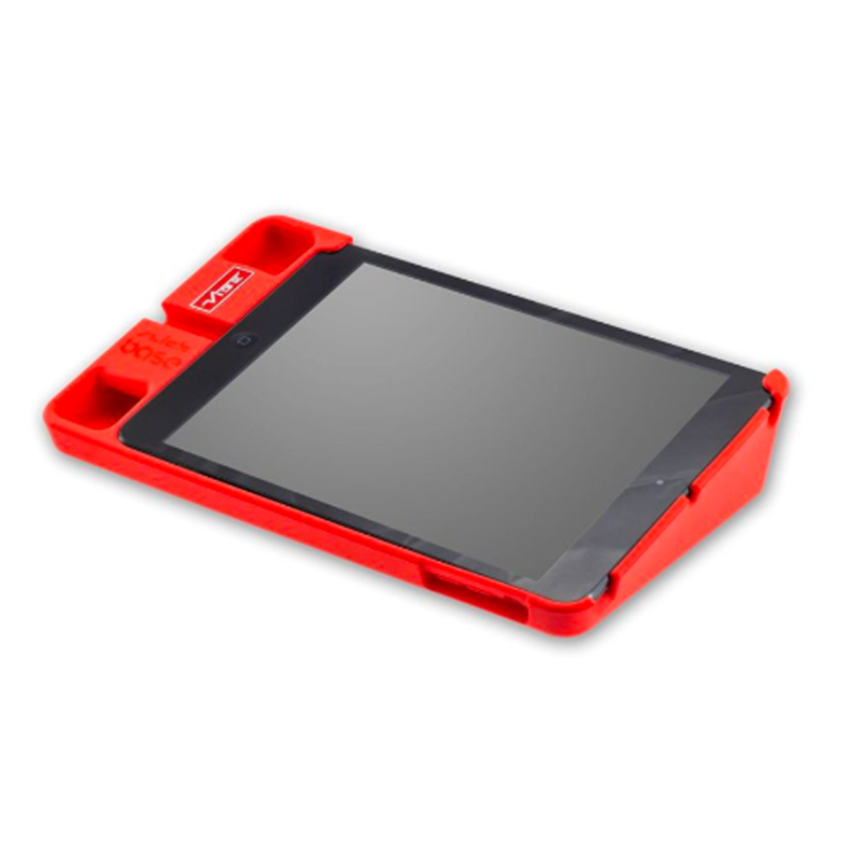 Vibe Slick Base Tablet Workstation For Typing, Surfing, Drawing, Watching Compatible With Ipad Mini Tablets, Red, ‎vpbaseipm-v1bl