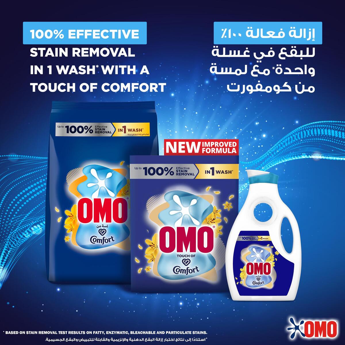 Omo Automatic Laundry Detergent Powder, Touch of Comfort 3 kg