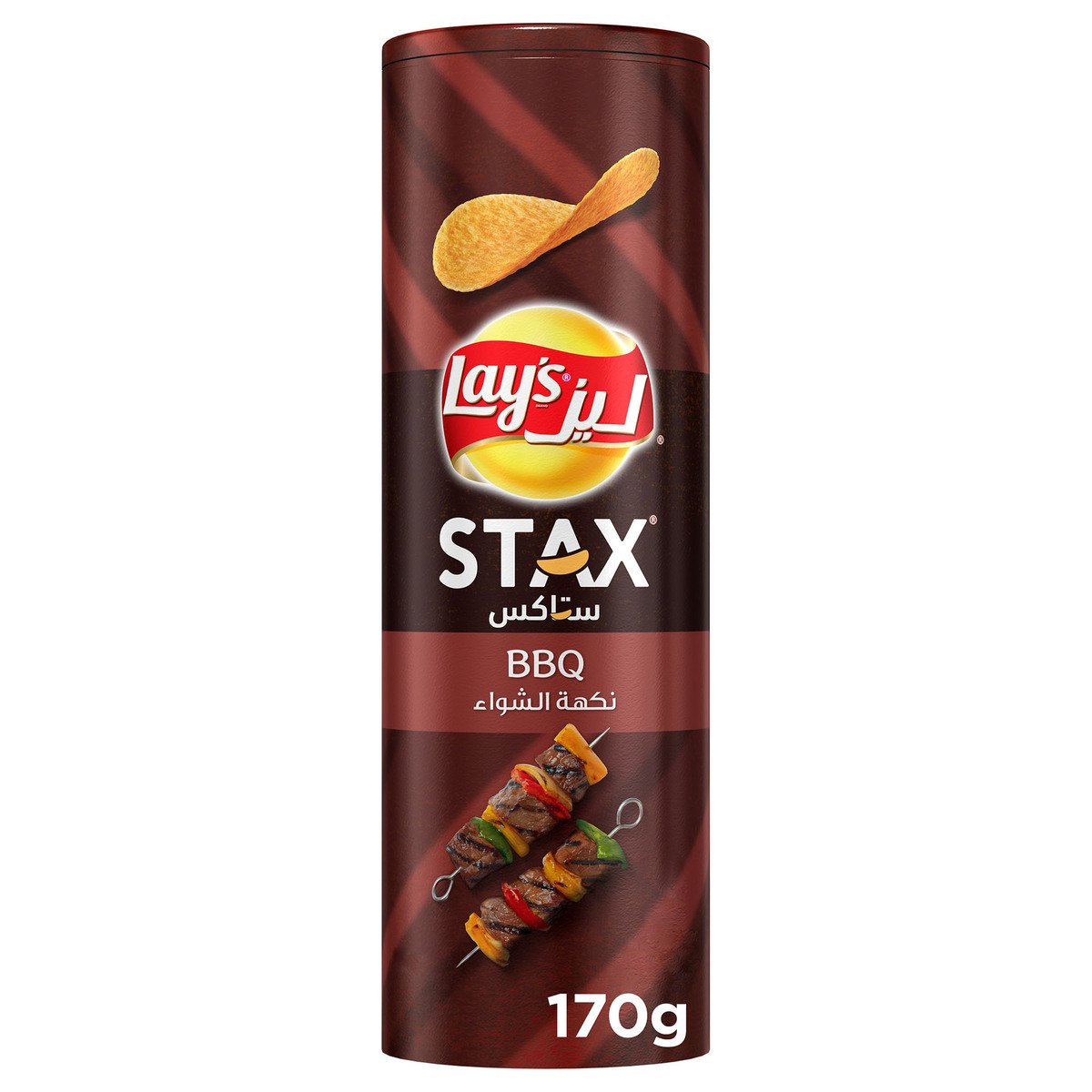 Lay's Stax BBQ Potato Crisps 170 g