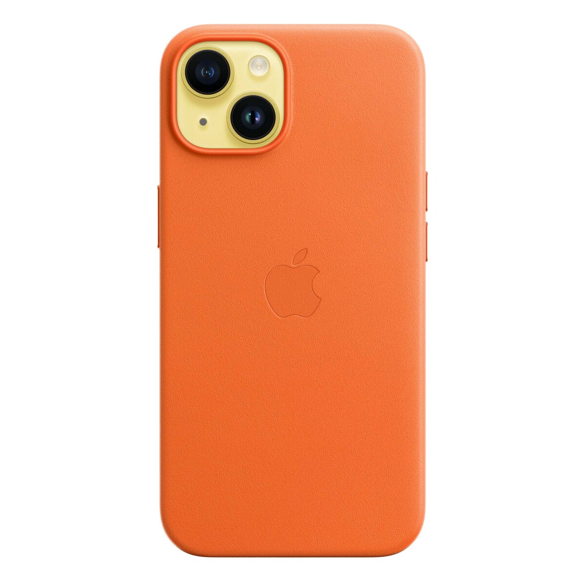 iPhone 14 Leather Case with MagSafe, Orange, MPP83ZE