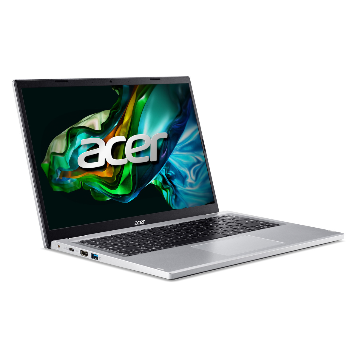 Acer Aspire Lite 14" Laptop, WUXGA IPS Slim Bezel, Intel Core i3-N300, Windows 11 Home, 8 GB RAM, 512 GB SSD, Silver, AL14-31P-3709