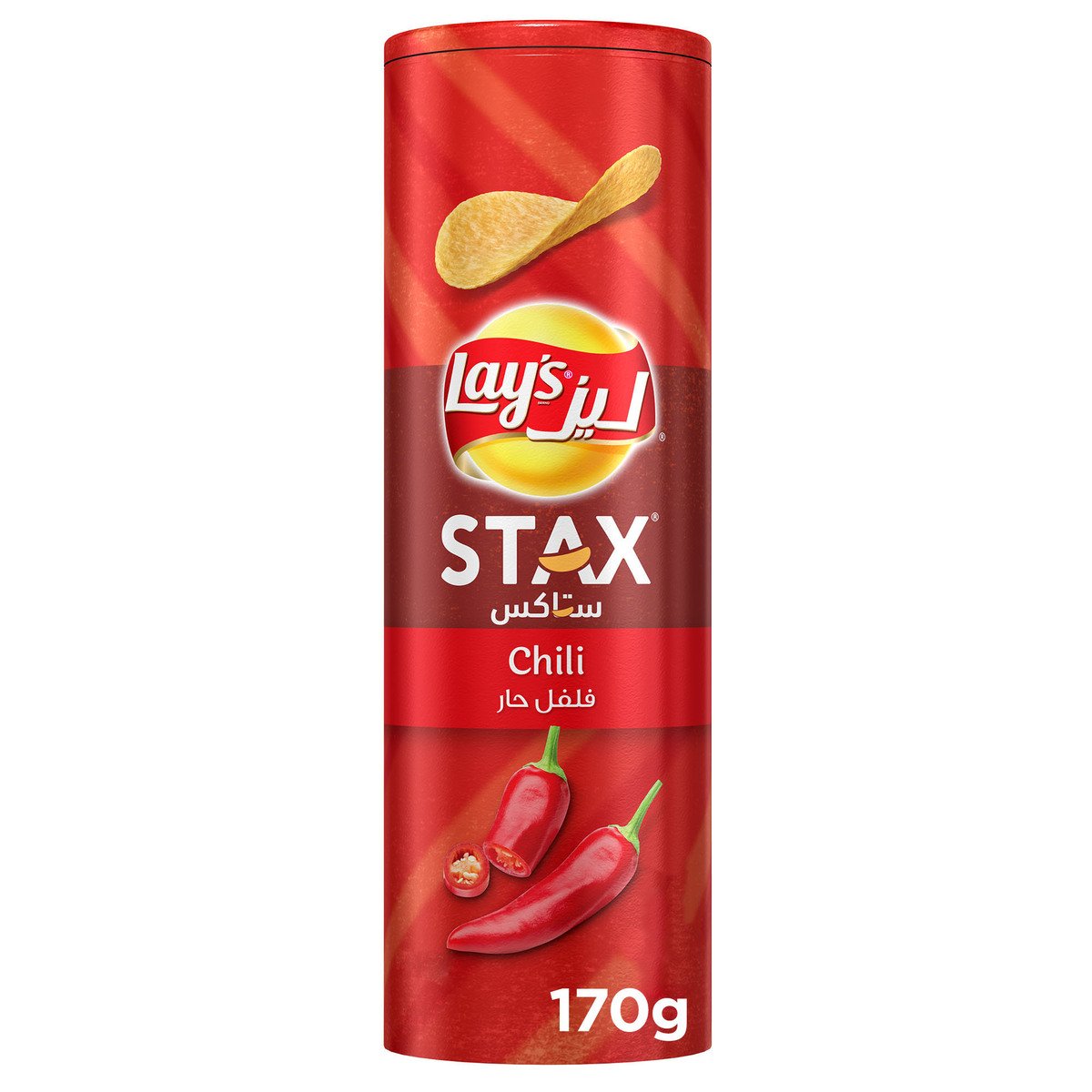 Lay's Stax Chili Potato Crisps 170 g