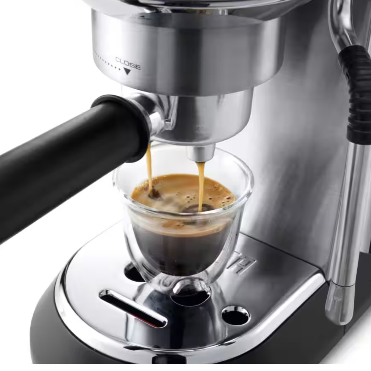 Delonghi Dedica Arte Manual Espresso Coffee Maker, 1300W, Stainless Steel, EC885.M