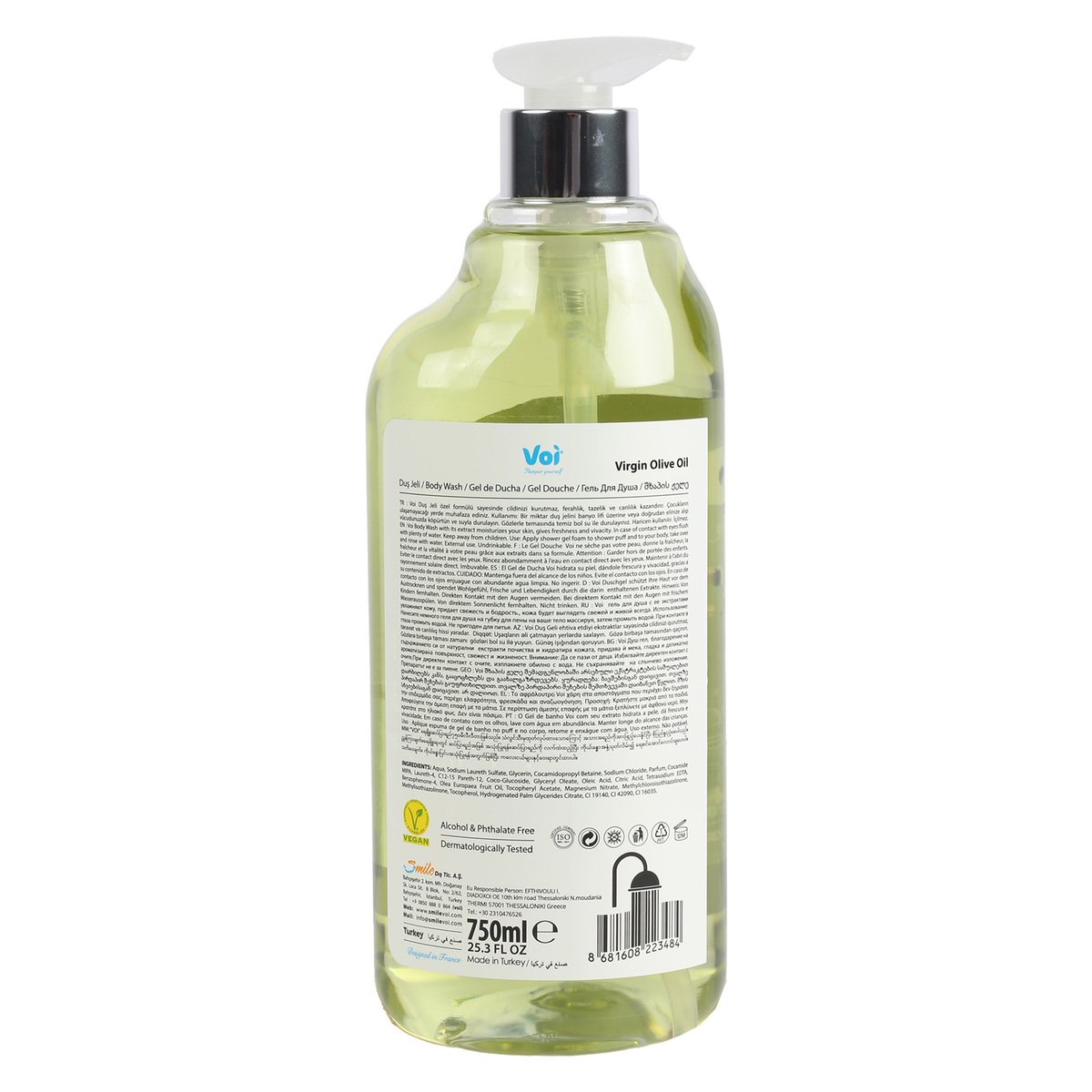 Voi Virgin Olive Oil Purely Hydrating Body Wash 750 ml