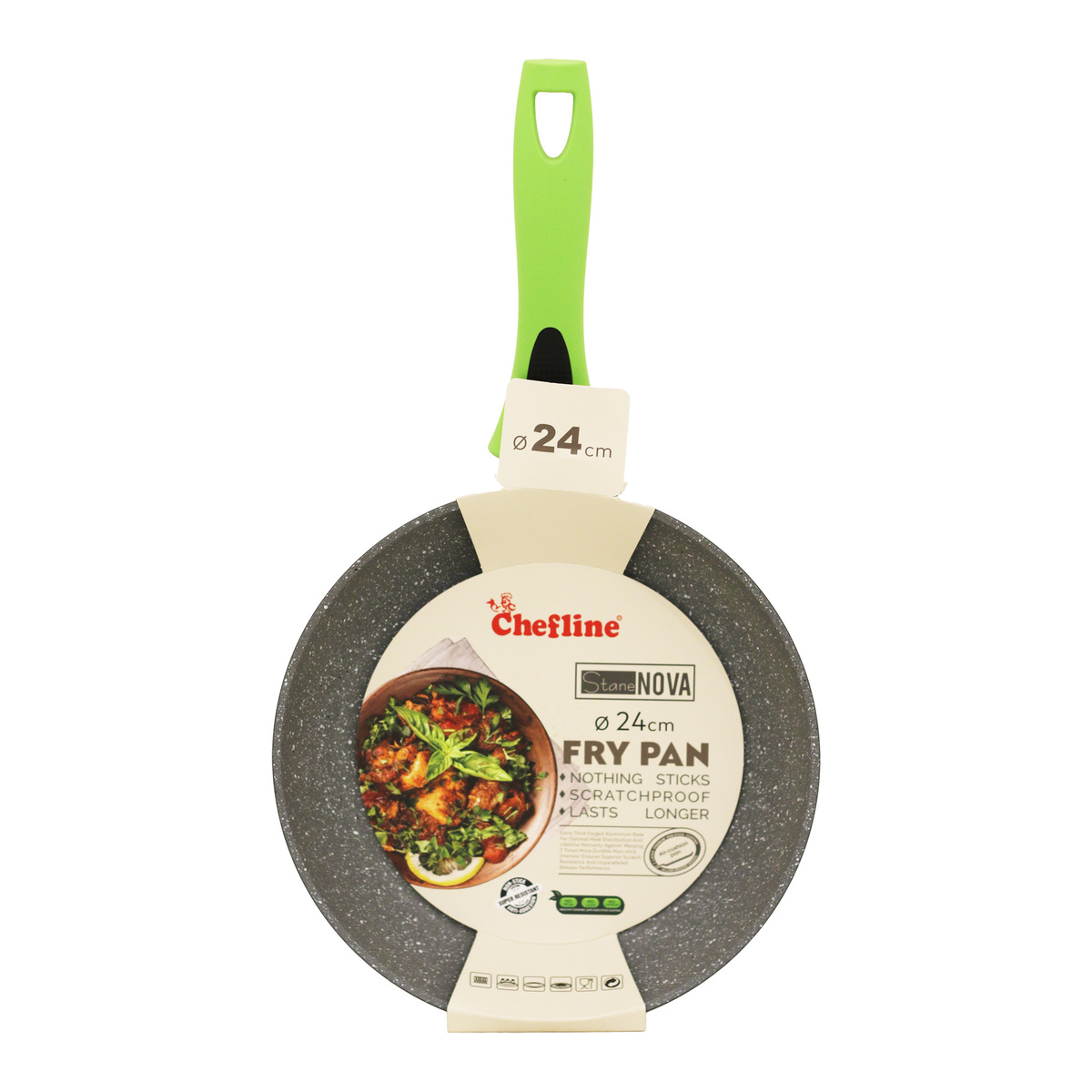 Chefline Forged Aluminium Fry Pan F0124 24cm