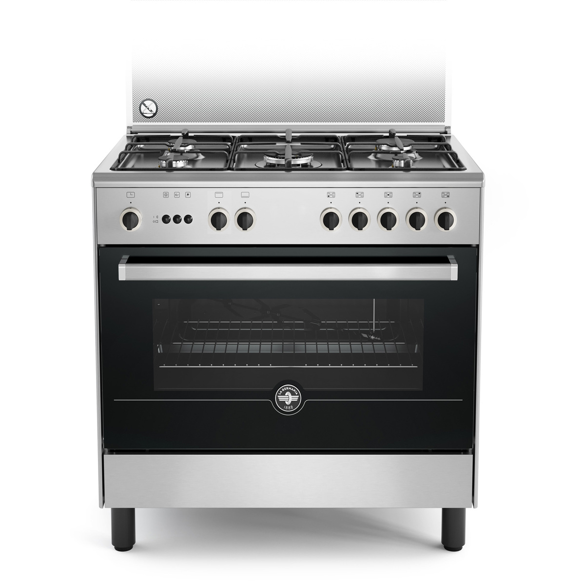 La Germania Cooking Range, 5 Burners, 90x60, Stainless Steel, M95C31EX1