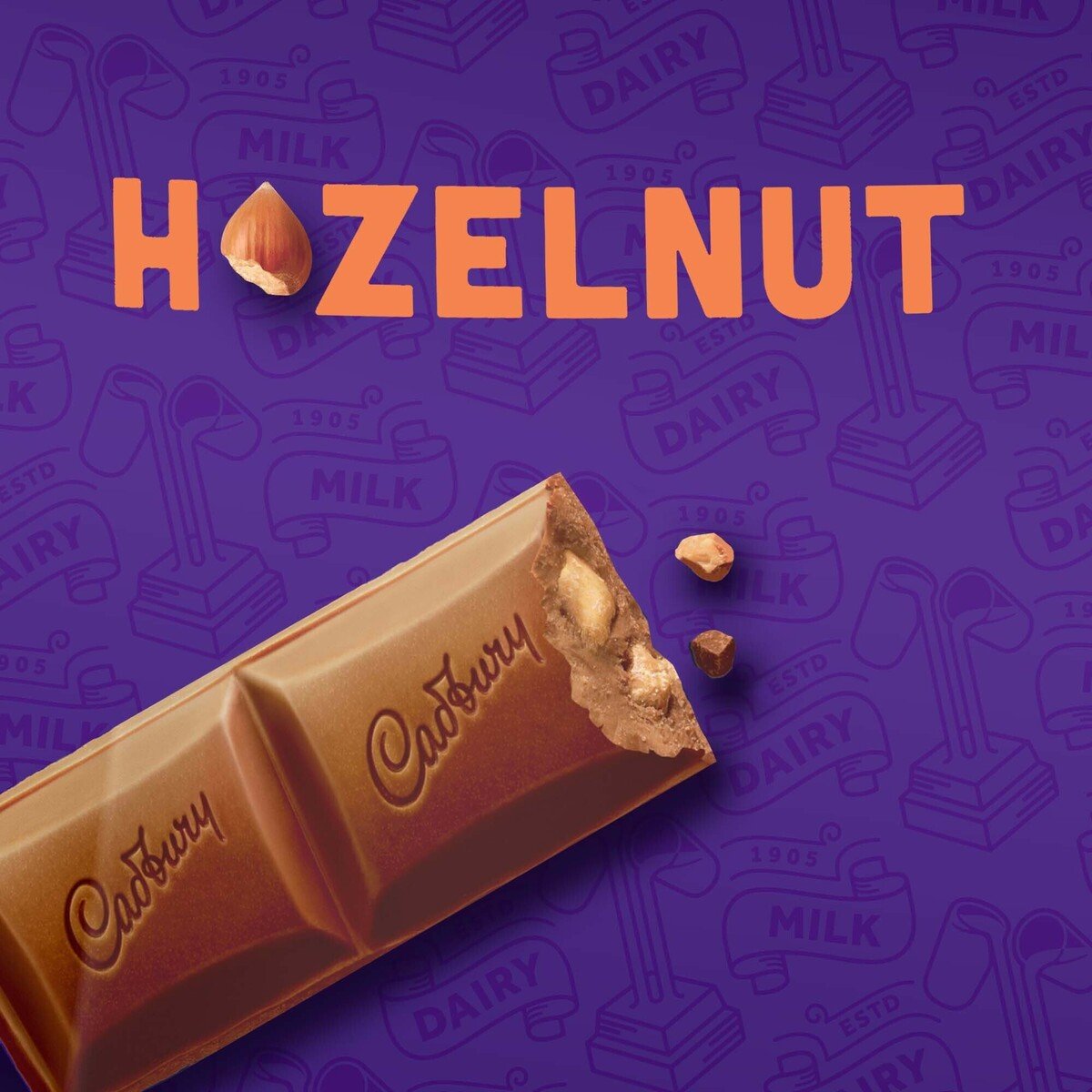 Cadbury Dairy Milk Hazelnut Chocolate Bar 12 x 35 g