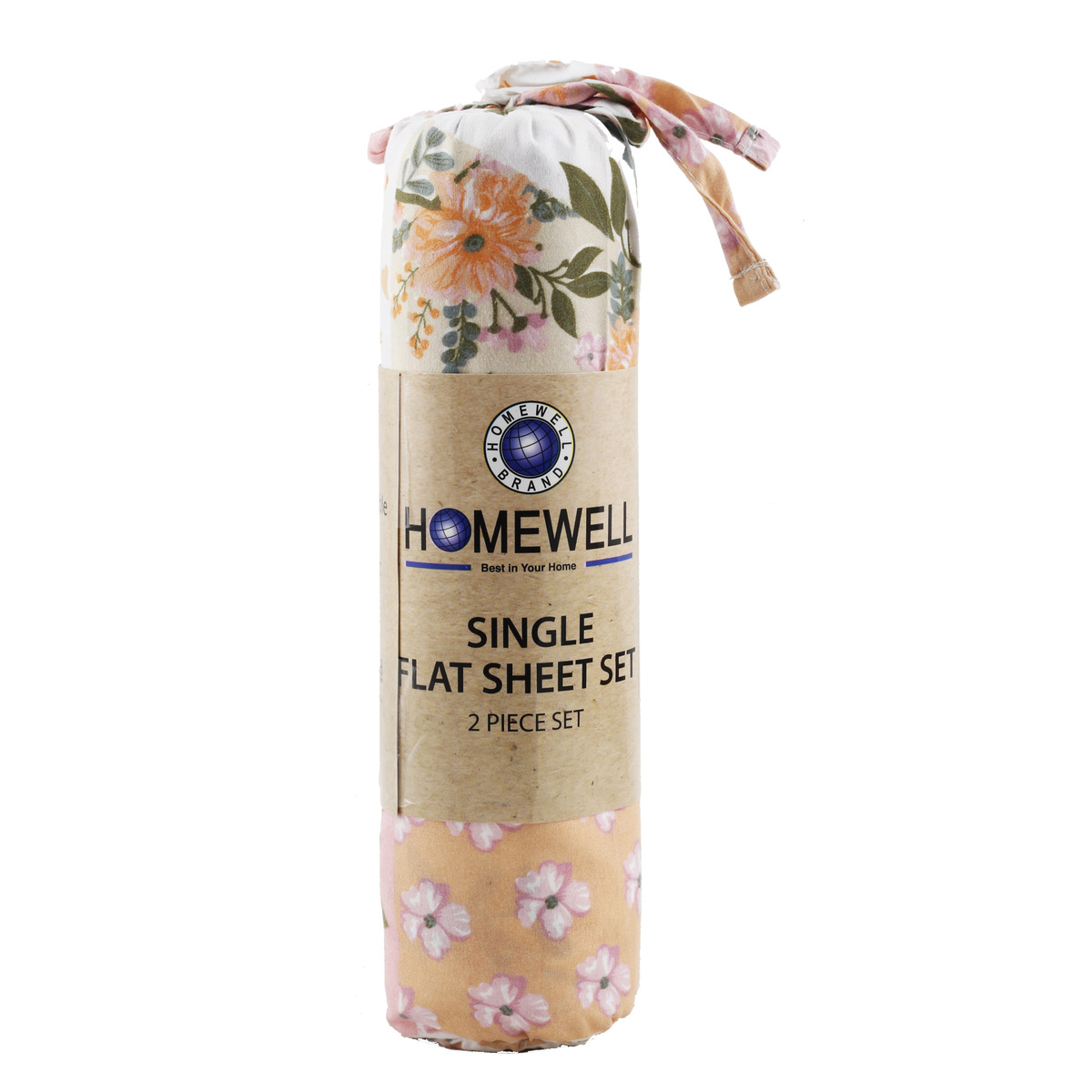 Homewell 2pcs Single Bed Sheet 160 x 240cm Microfiber Assorted