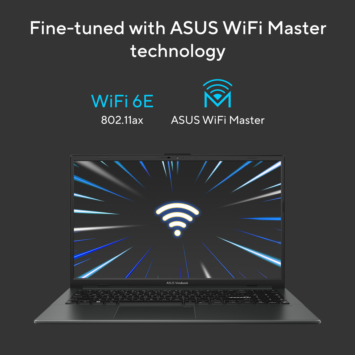 Asus Vivobook Go 15 OLED Laptop, 15.6 inches, AMD Ryzen 5 7520U, 16 GB RAM, 512 GB Storage, AMD Radeon Graphics, Windows 11 Home, Mixed Black, E1504FA-OLEDR5W