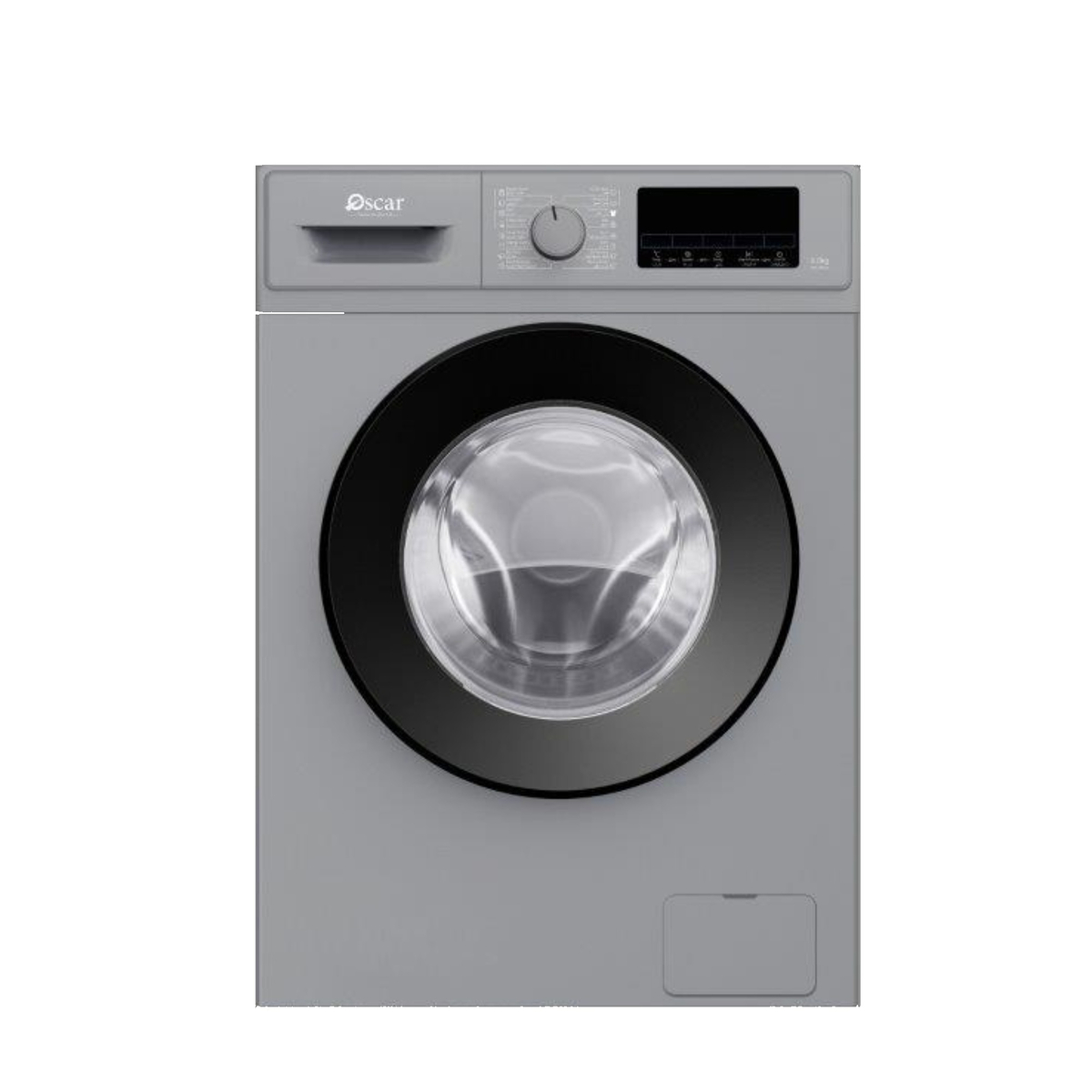 Oscar Front Load Washing Machine, 8 kg, Grey, OFL85UG