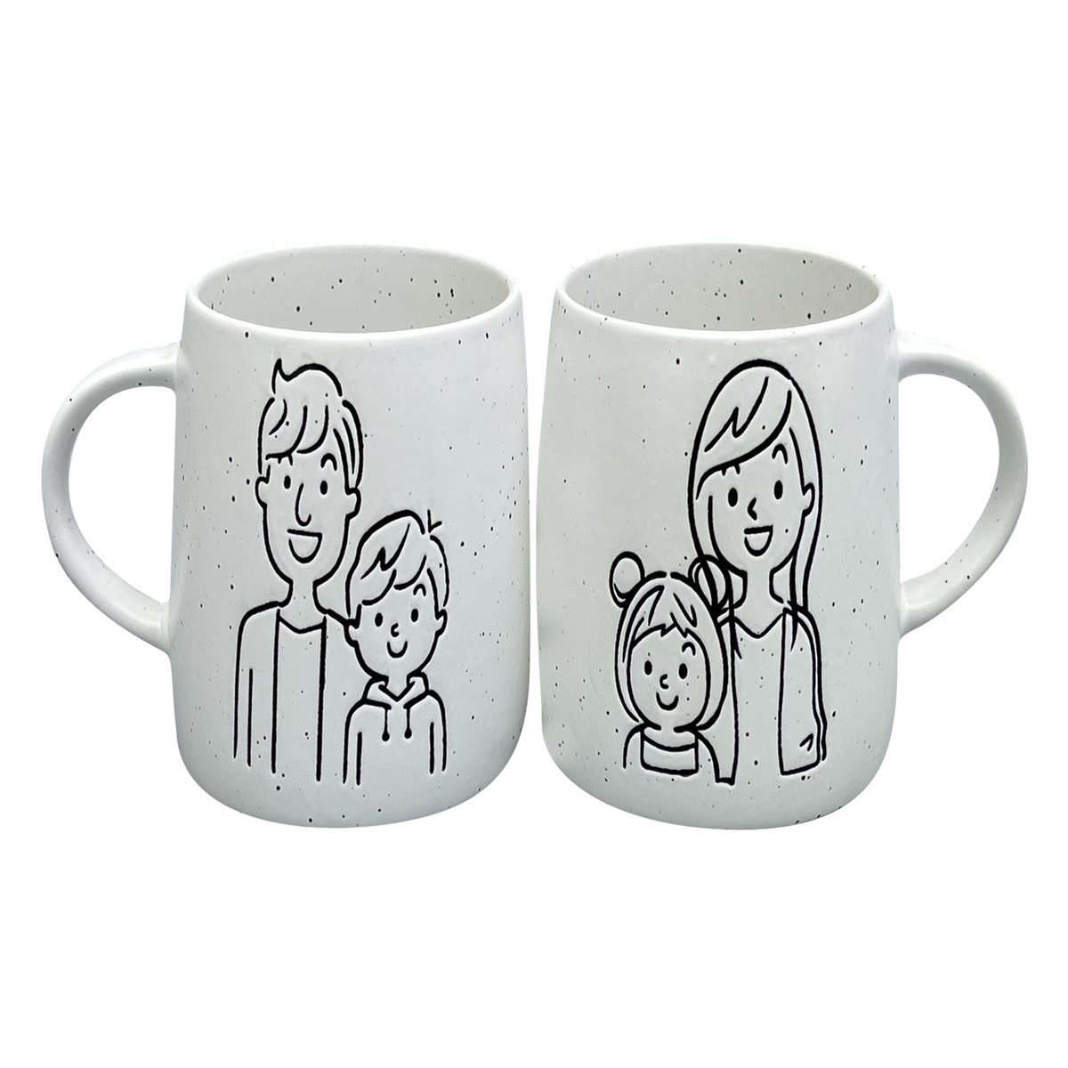 Danny Home Porceline Family Mug, 400 ml, T01-91