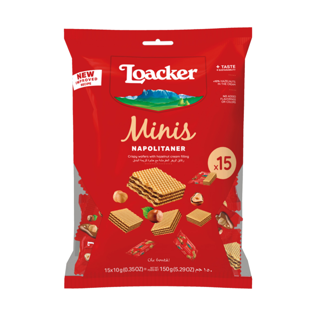 Loacker Minis Napolitaner Crispy Wafers 150 g