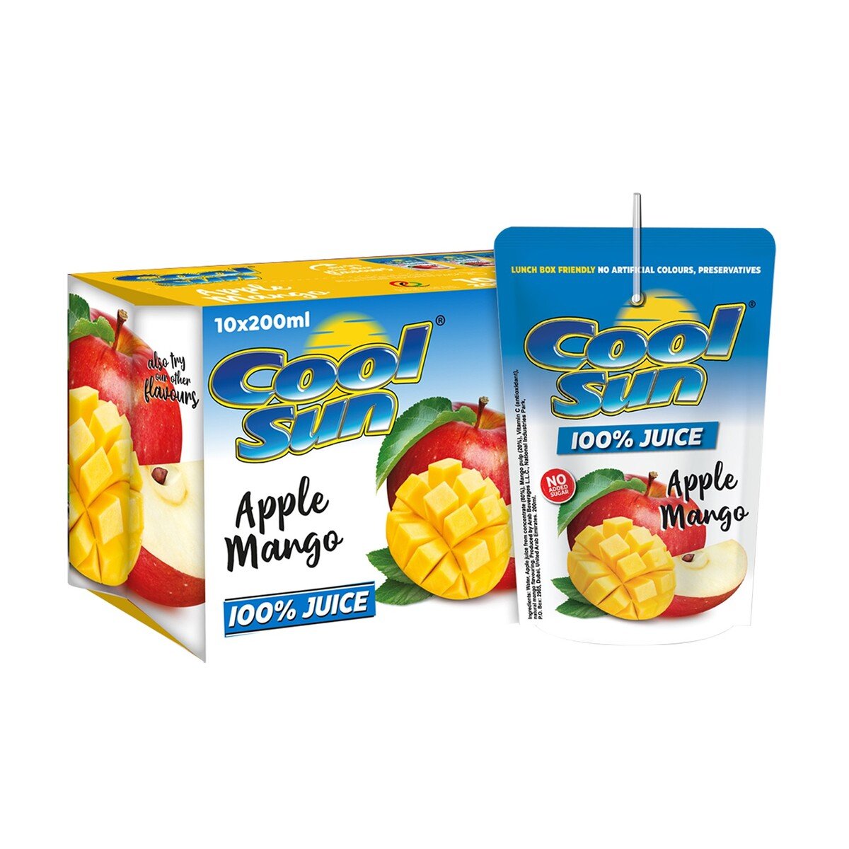 Cool Sun Apple Mango Juice Value Pack 10 x 200 ml