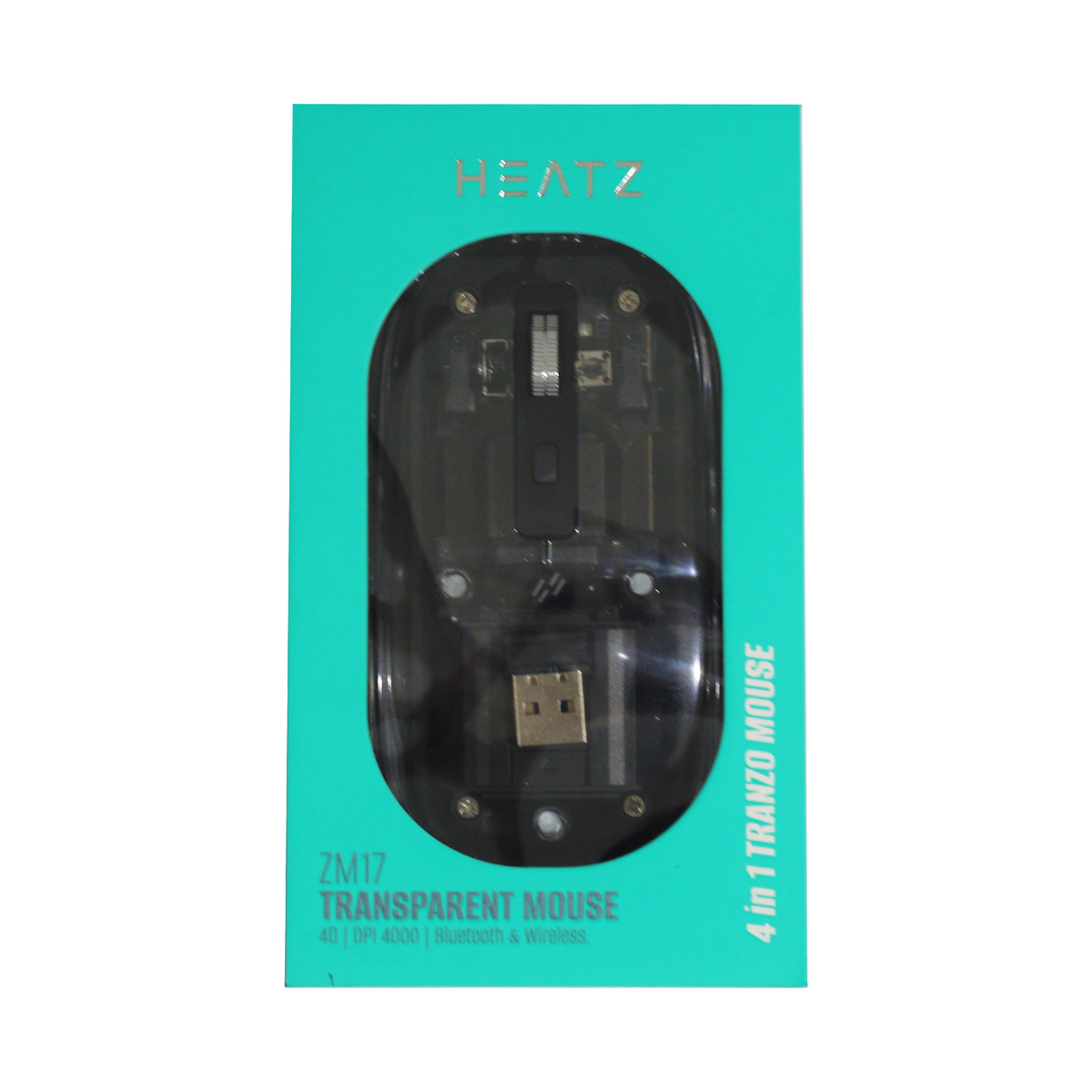 Heatz Wireless Transparent Mouse ZM17 Assorted