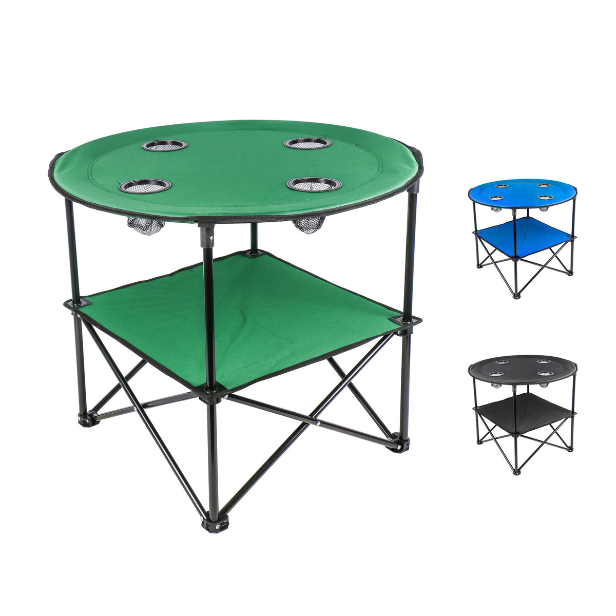 Campmate Fabric Round Camping Table Size: 72x72x62cm