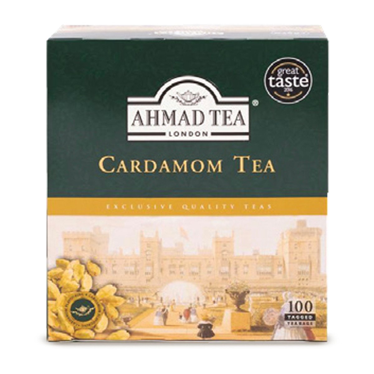 Ahmad Tea London Cardamom Tea Value Pack 100 Teabags