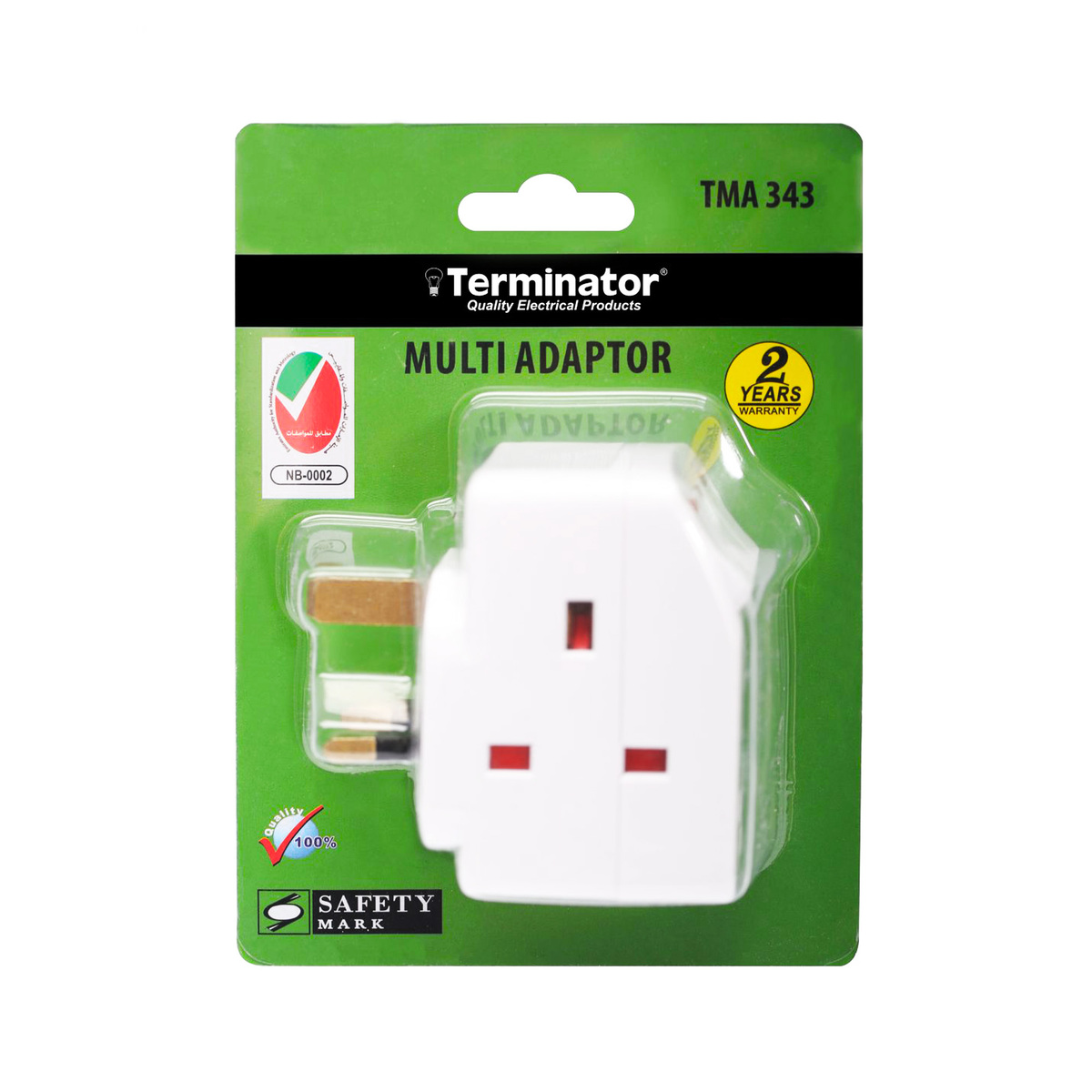 Terminator Multi Adaptor 3 Way + Switch TMA 343