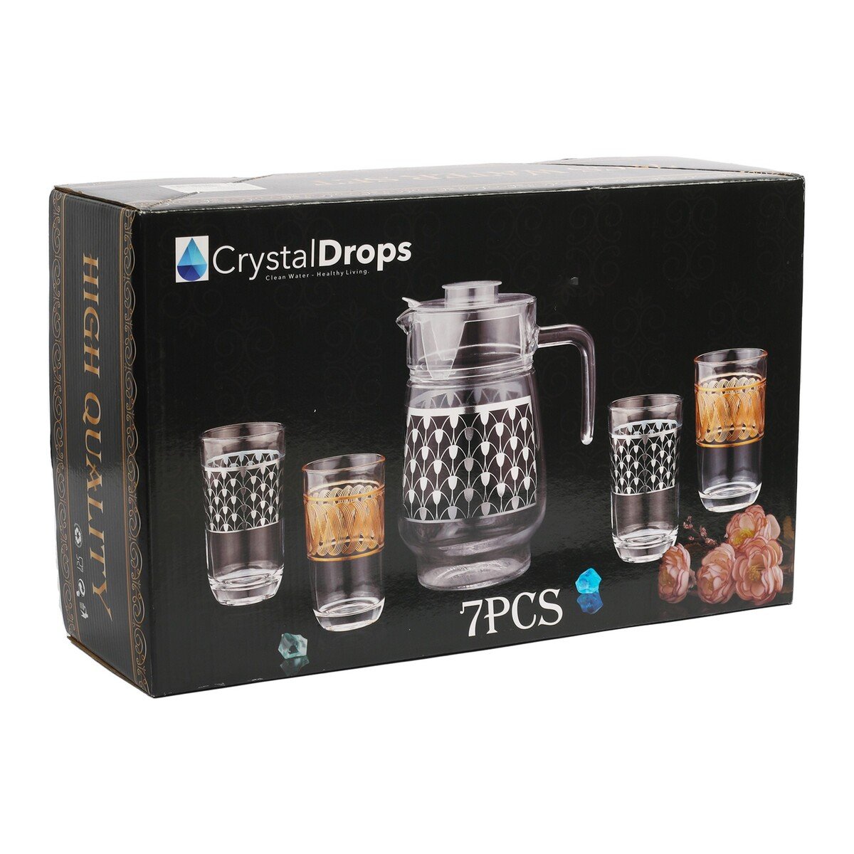 Crystal Drops Water Set W666-T3GLD