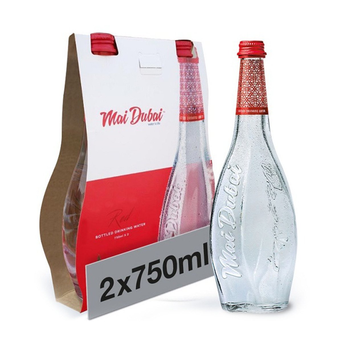 Mai Dubai Glass Bottle Drinking Water 750 ml