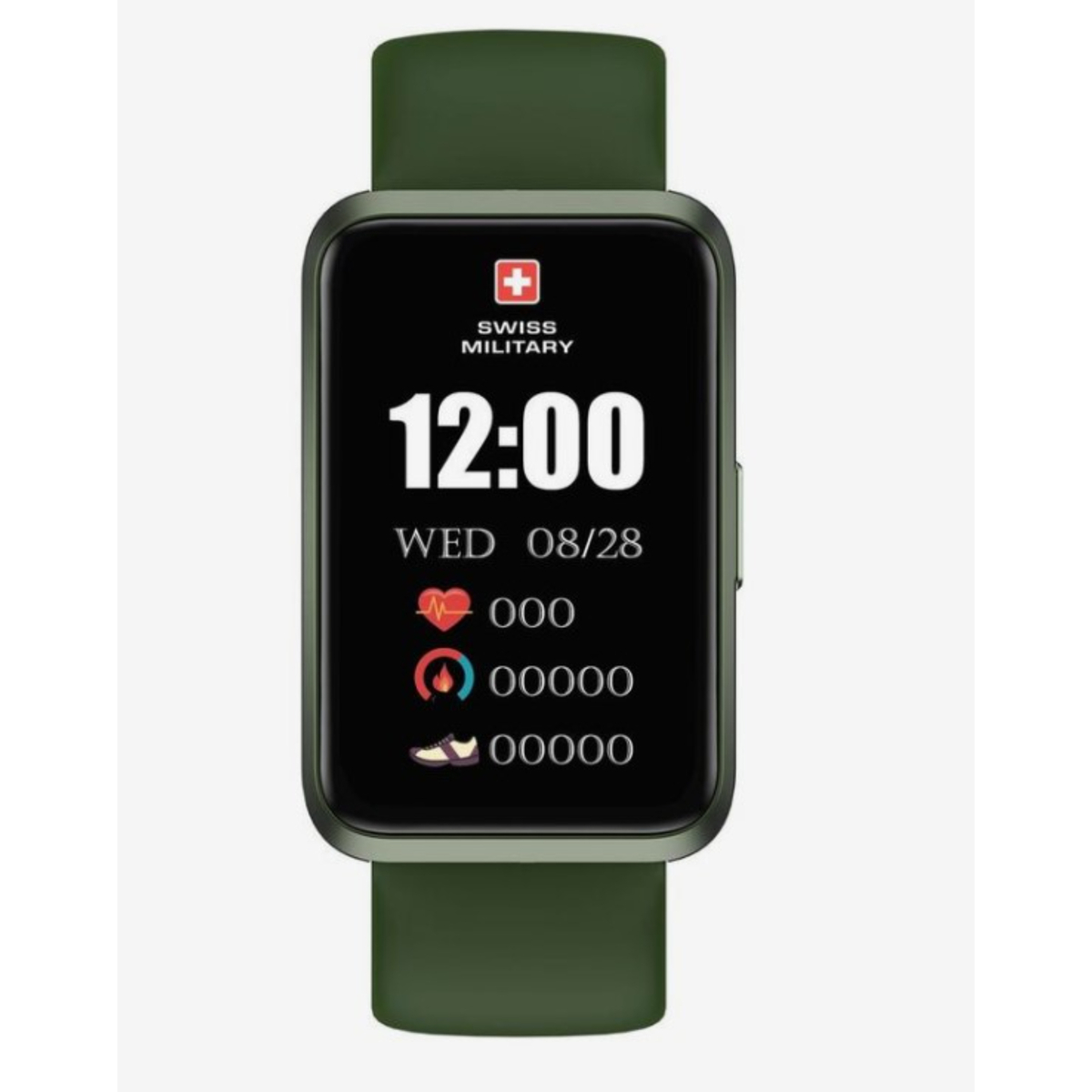 Swiss Military Smart Band Rhine2 Green Frame-Green Silicon Strap